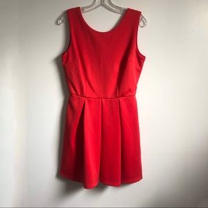 Malloy Red Backless Dress